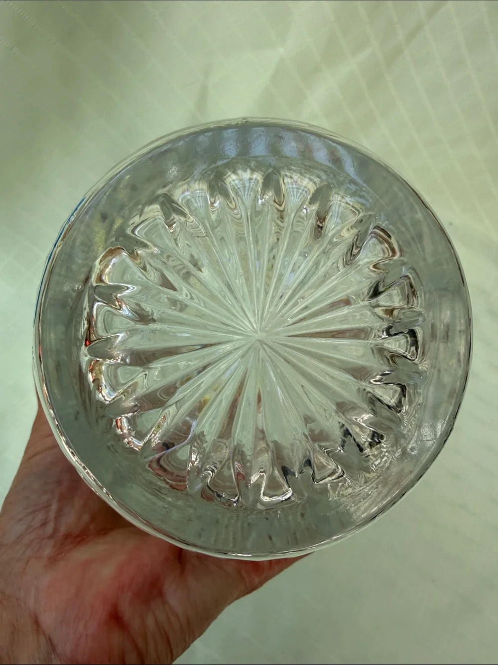 Cut Crystal Tall Decorative Vase - Clear